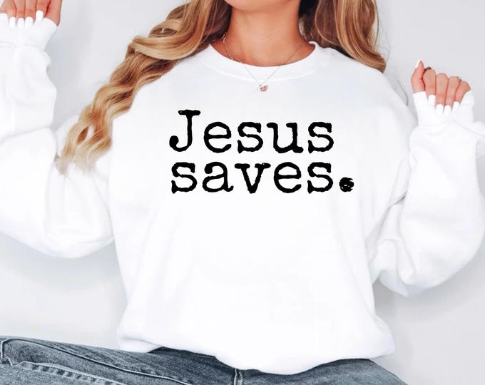 Jesus Saves SVG: Christian Faith Design (Digital Download)