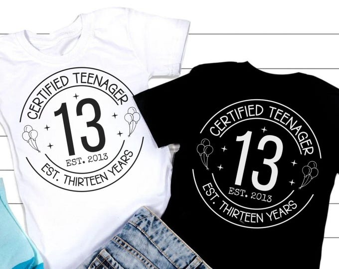 Official Teenager Svg, Warning Official Teenager Svg, 13th Birthday Svg, Birthday Girl Svg, 13th Birthday Png, Thirteen Years Old Girl Svg