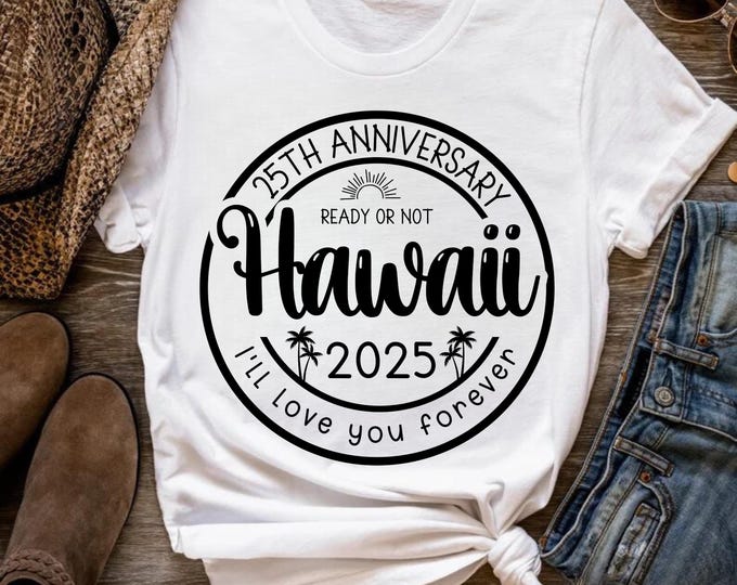Hawaii 2025 Family Vacation SVG PNG: Matching Shirts (Digital Download)