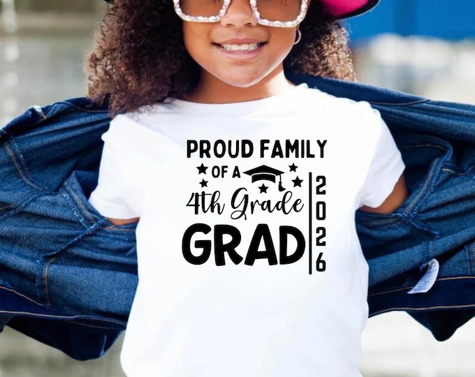 Family of 4th Grade Graduate SVG PNG, Fourth Grade Svg, Graduation Svg, Class Of 2025 Svg, 4th Grade Graduation Shirt Svg, 4th Grade Svg