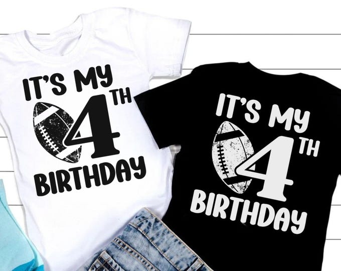 4th Birthday SVG PNG PDF, 4th Birthday Svg, American Football Birthday Svg, My 4th Birthday Svg, It’s My Birthday Svg, Birthday Boy Svg