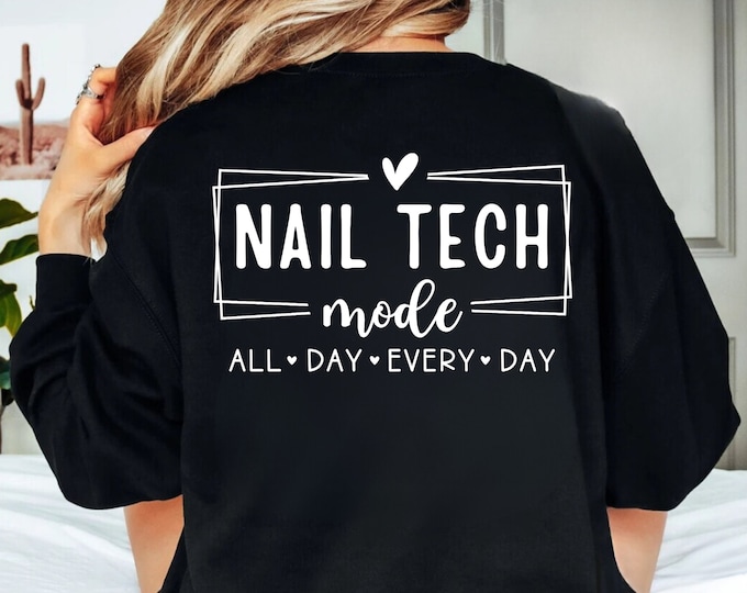 Nail Tech SVG PNG: Nail Salon Boss Shirt Design (Digital Download)