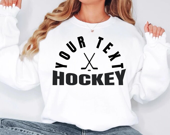 Hockey Team Template SVG PNG, Hockey Mascot Svg, Hockey Team Shirt, Hockey Mom Design, Custom Hockey Shirt Cut File, Hockey Team Logo