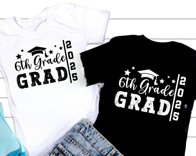 6th Grade Graduate 2025 SVG: Teacher School Design (Digital Download)