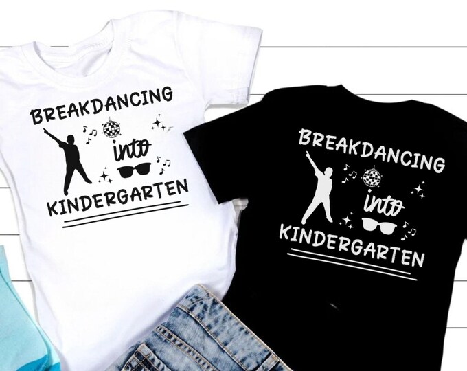 Breakdancing Kindergarten SVG: Back to School Boys Design (Digital Download