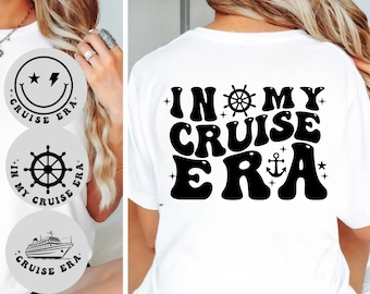 In My Cruise Era SVG PNG: Wavy Stacked Design (Digital Download)