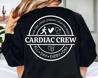 Cardiac Crew SVG PNG, Heart Nurse Doctor Design (Digital Download)