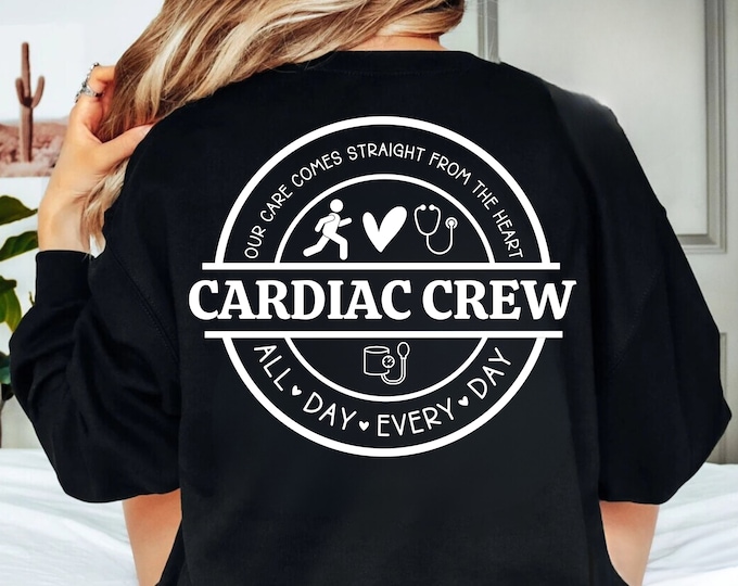 Cardiac Crew SVG PNG, Heart Nurse Doctor Design (Digital Download)