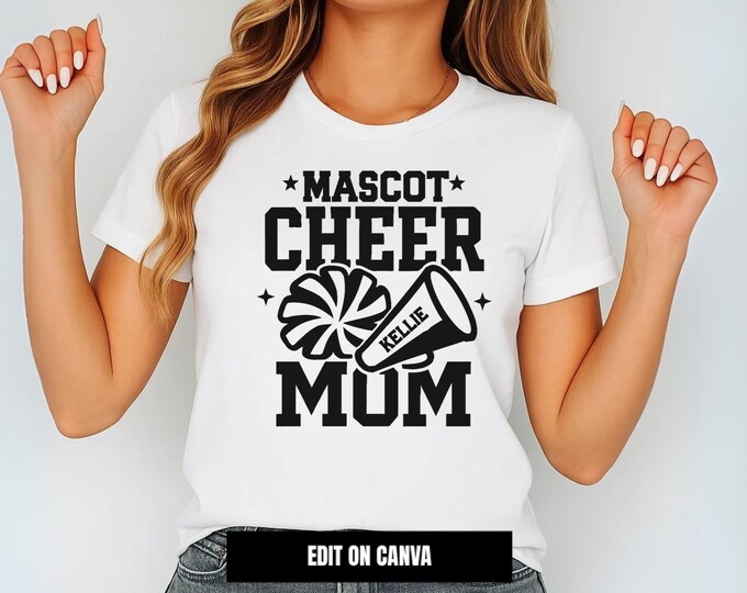 Cheer Team SVG Template: Cheerleader Shirts, Coach Gift (Digital Download)