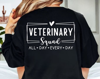 Veterinary Squad SVG, Vet Tech Gift, Paw Print, Stethoscope (Digital Download)