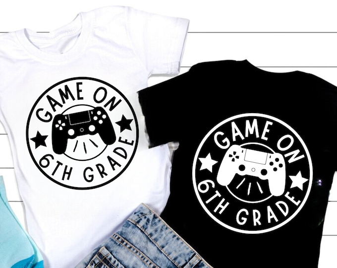 Game On 6th Grade SVG PNG: Back To School Teacher Design (Digital Download)