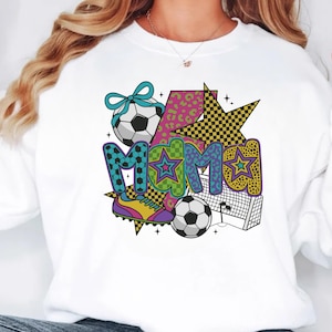 Preppy Soccer Mama PNG: Brushstroke Lightning Bolt Design (Digital Download