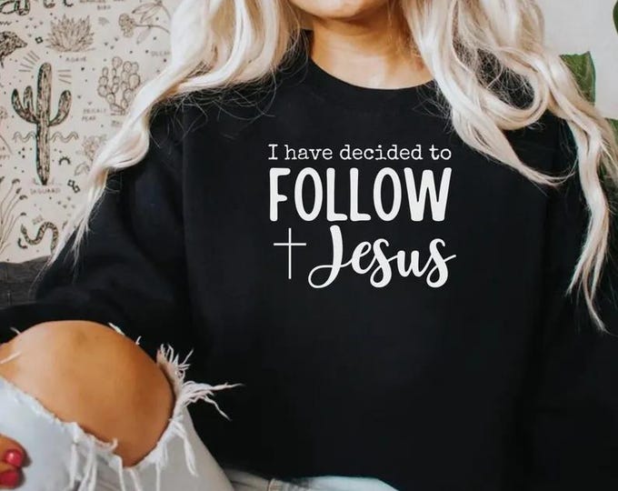 Follow Jesus SVG: Religious Faith, Love Design (Digital Download