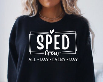 Sped Crew SVG PNG, Teacher Shirt Design (Digital Download)