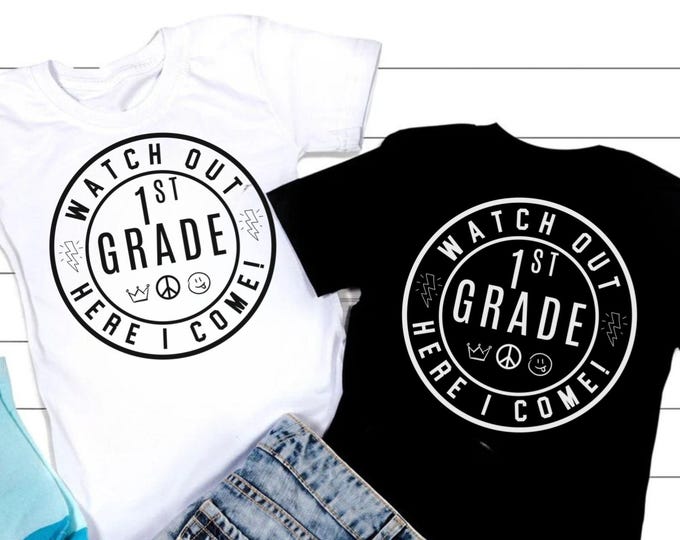 First Grade SVG: Back To School Shirt Design (Digital Download)