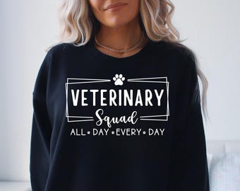 Veterinary Squad SVG PNG, Vet Tech Gift, Paw Print, Stethoscope (Digital Download)