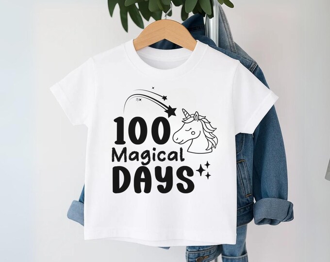 100th Day of School SVG: Magical Girls Shirt Design (Digital Download)