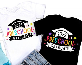 Preschool Graduate 2025 SVG: T-Shirt Design (Digital Download)