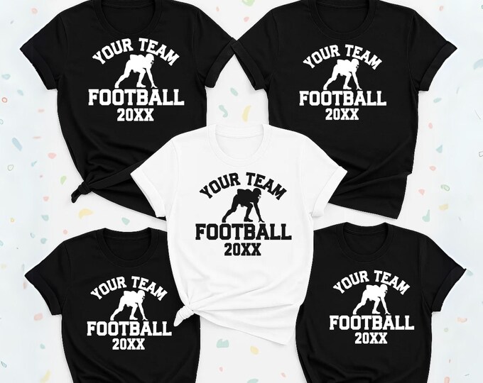 Football Team Shirt Svg Template with Font (Digital Download)