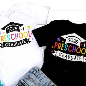 Preschool Graduate 2026 SVG: T-Shirt Design (Digital Download)