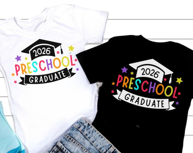 Preschool Graduate 2026 SVG: T-Shirt Design (Digital Download)