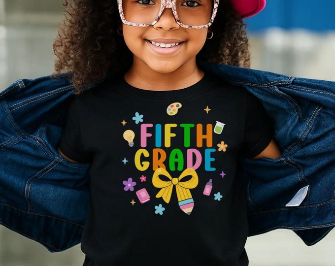 Dancing Into 5th Grade SVG: Back To School Shirt Design (Digital Download)