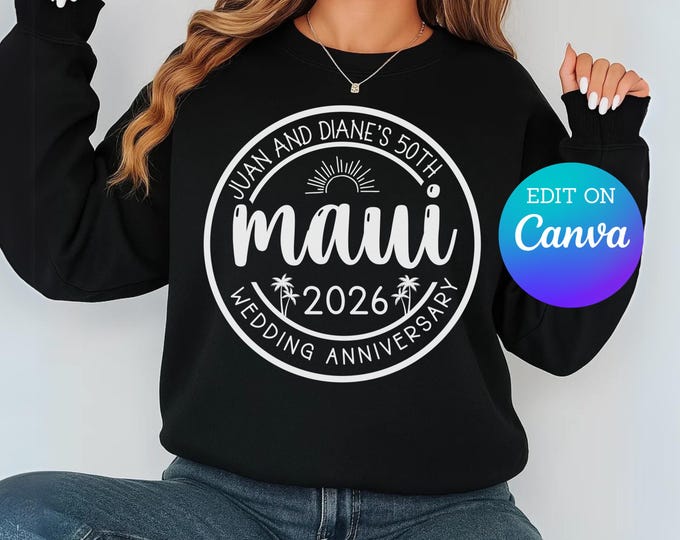 Maui Wedding Anniversary 2026 svg, Hawaii Girls Trip, 2026 SVG ,,, Hawaii Svg,  Hawaiian Svg, Family Matching Shirts Svg, Family Trip Svg