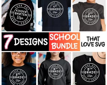 Bundle Custom Grade Teacher Png, Back to School Png, Retro Teacher Team Shirt, First Day Of School Png,Teacher 1st/2nd/3rd/4th Grade Designs