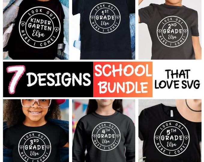 Retro Teacher Team Shirt Png Bundle: Custom Grade Designs (Digital Download