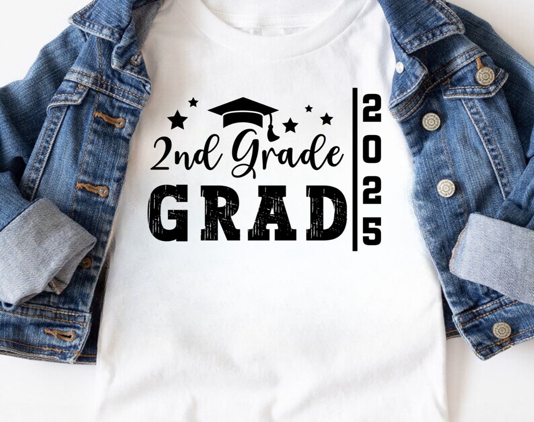 2nd Grade Grad SVG: Graduation Shirt Design 2025 (digital Download) - Etsy