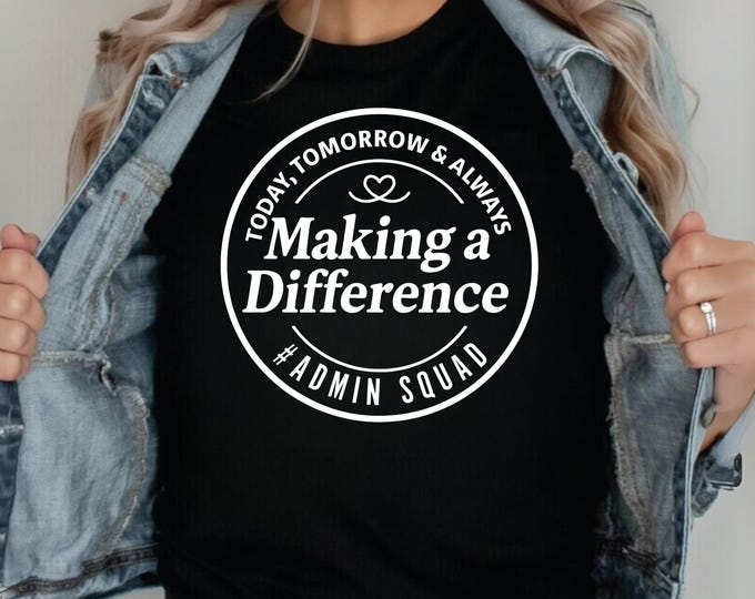 Admin Squad SVG, Office Staff T-Shirt Design (Digital Download)