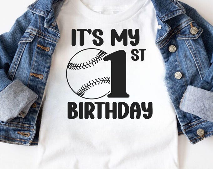 1st Birthday Baseball SVG PNG: Rookie of The Year Design (Digital Download