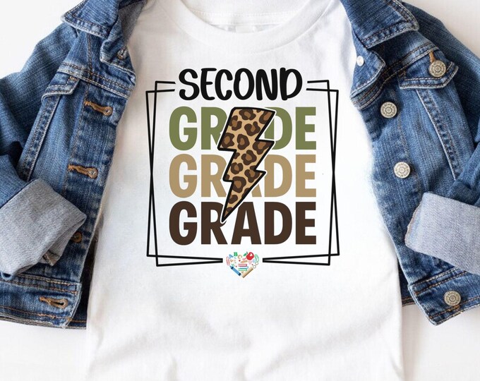 Retro Second Grade Teacher SVG: Back To School T-Shirt Design (Digital Download