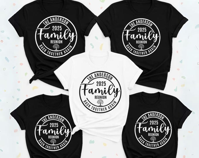 2025 Family Reunion SVG, Tree of Life Design (PNG, Canva Edit)