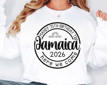 Custom Jamaica Vacation 2026 SVG PNG, Edit on Canva Jamaica 2026 Trip (Digital Download)