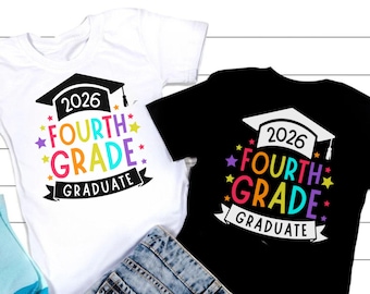 4th Grade Graduation SVG: Class of 2025 Shirt Design (Digital Download)