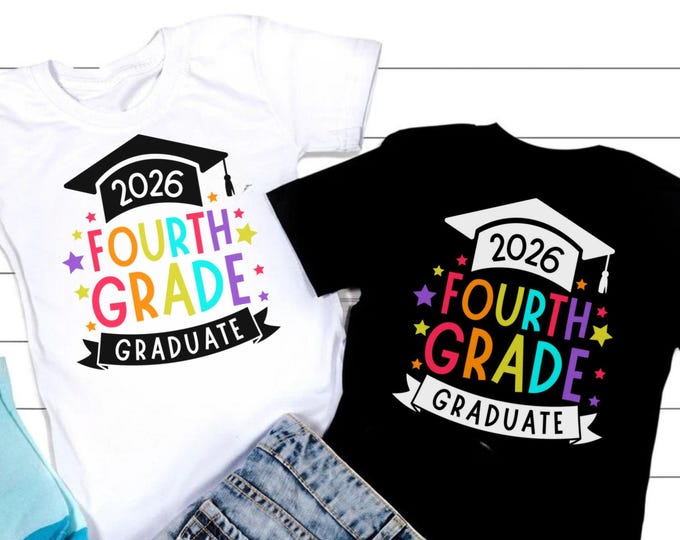 4th Grade Graduation SVG: Class of 2025 Shirt Design (Digital Download)