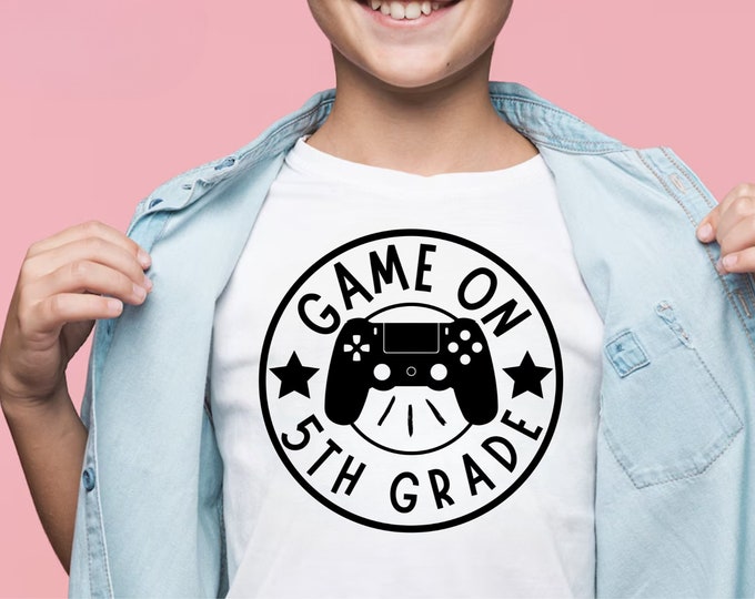 Game On 5th Grade SVG PNG: Teacher Back To School Design