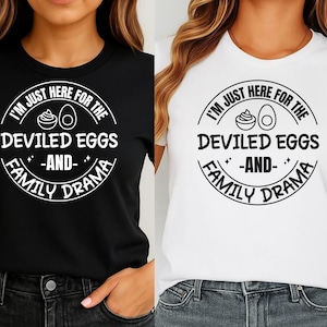 Funny Thanksgiving SVG: Deviled Eggs & Family Drama (Digital Download)