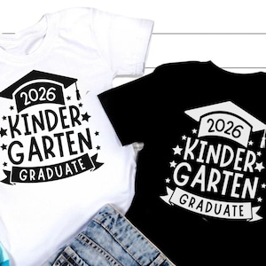 SVG de Graduado de Kindergarten 2026: Diseño de camiseta de graduación (Descarga digital)