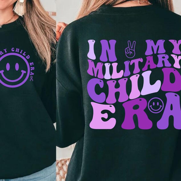 Military Child Month Svg Png, In My Military Child Era Svg Png, Military Kids Awareness Png, Proud Military Child Png