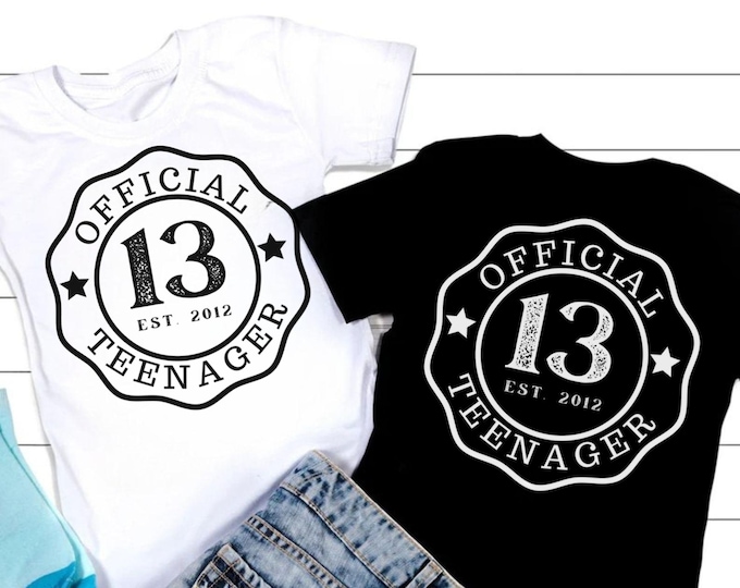 Official Teenager Svg, Warning Official Teenager Svg, 13th Birthday Svg, Birthday Girl Svg, 13th Birthday Png, Thirteen Years Old Girl Svg