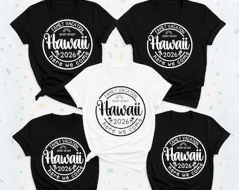 Hawaii 2026 Family Vacation SVG PNG, Matching Shirts (Digital Download)