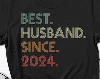 2nd Wedding Anniversary Husband Gift, Husband since 2024 Shirt, 2 Year Married for Tee