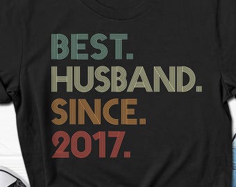 9th Wedding Anniversary Husband Gift, Husband since 2017 Shirt, 9 Year Married for Tee