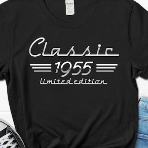 70th Birthday Auto Owner Gift, Classic 1955 Car Lover Shirt, Born in 1955 Gift for Men, 70th Retro Vintage Gift, Turning 70 Mechanic Gift