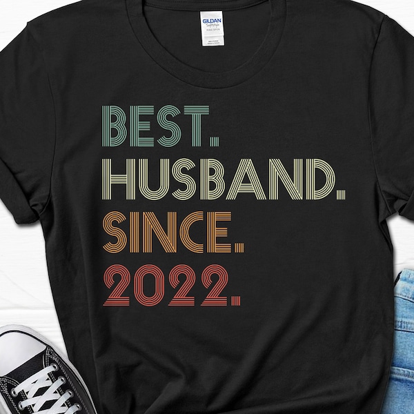 2nd Wedding Anniversary Gift for Husband, Best Husband since 2022 Shirt, 2 Year Wedding Anniversary Tee for Him, Married for 2 Years Tee