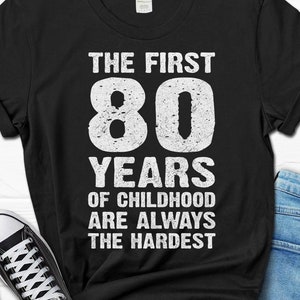 80th Birthday Shirt For Men, 80th Birthday T-Shirt From Wife, Vintage 1945 Gifts For Him, 80th Birthday Gift, 80 Year Old Men&#39;s Tee