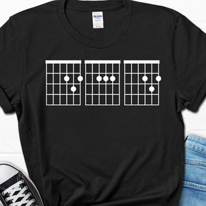 Guitar Dad Shirt, Dad Guitar Chords T-shirt, Guitarist Dad Birthday Gift Tshirt, Guitar Strings Father Tee, Musician Dad Father&#39;s Day Gifts