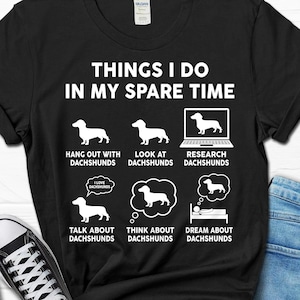Dachshund Lover Shirt for Men, Dog Owner T-shirt for Him, Doxie Gift for Dad, Funny Wiener Dog Gifts from Wife, Dachshund Dad Tee for Him